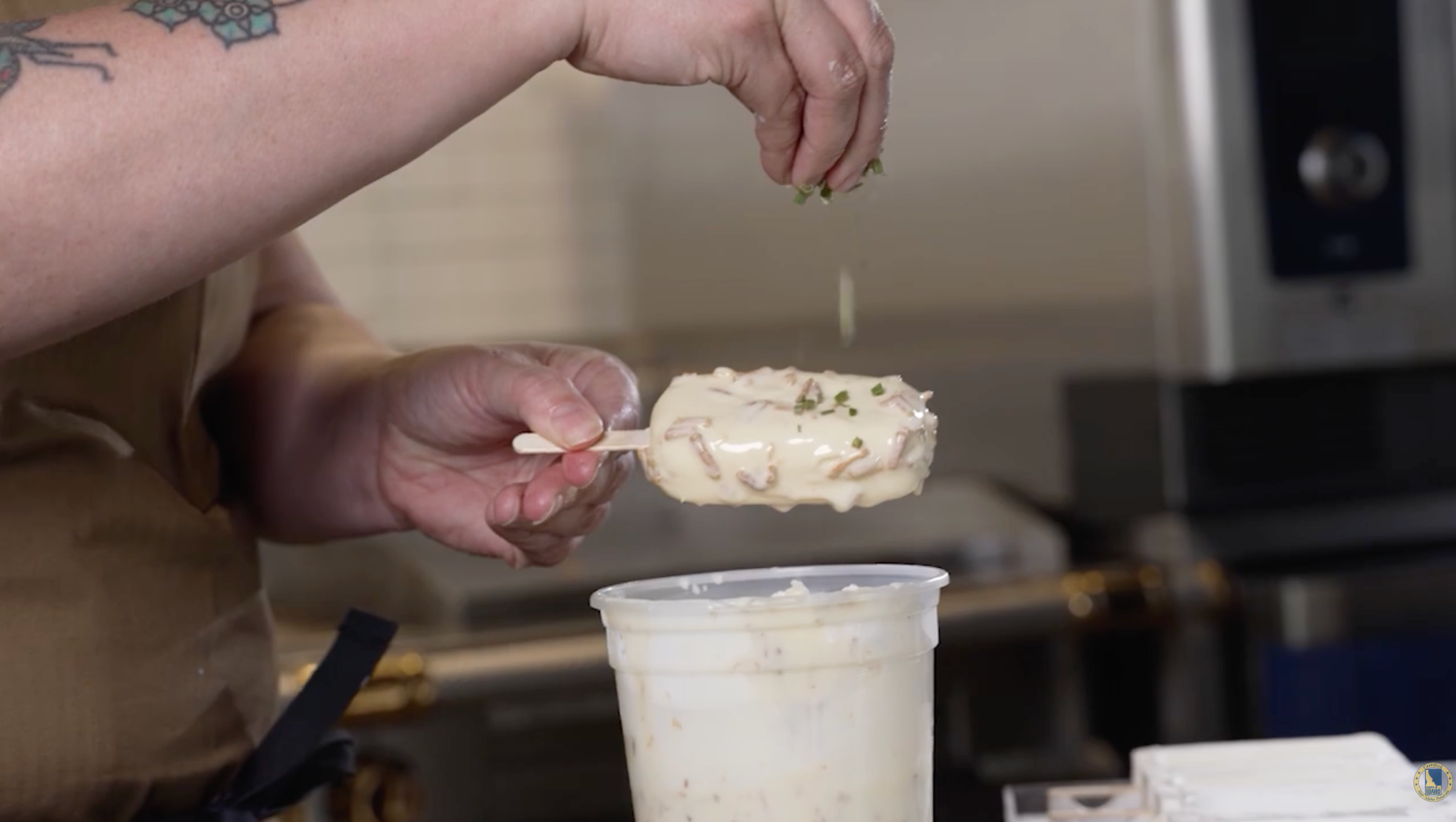 Fully Loaded Hashbrowns Ice Cream Bar by Chef Dana Cree